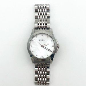 Authentic Gucci G-Timeless Mother of Pearl 126.5 Women's Watch